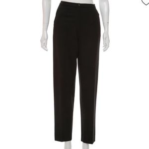 Black Piazza Sempione high-rise straight-leg pants